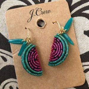 J. Crew Beaded Watermelon Earrings
